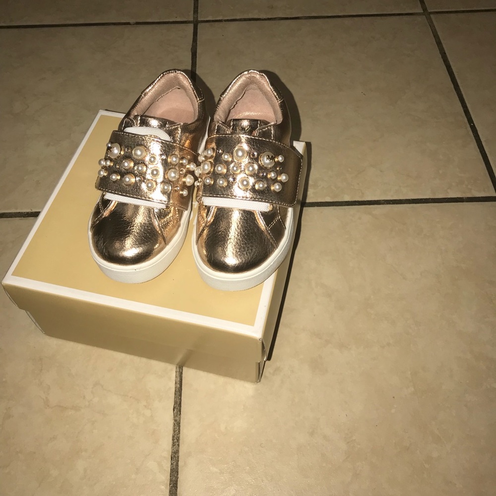 Micheal Kors Kids Gold Shoes